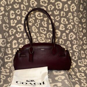 Authentic Coach Empire 34 Leather Carryall Bag in Merlot 😍😍 New & Never Worn 😍😍